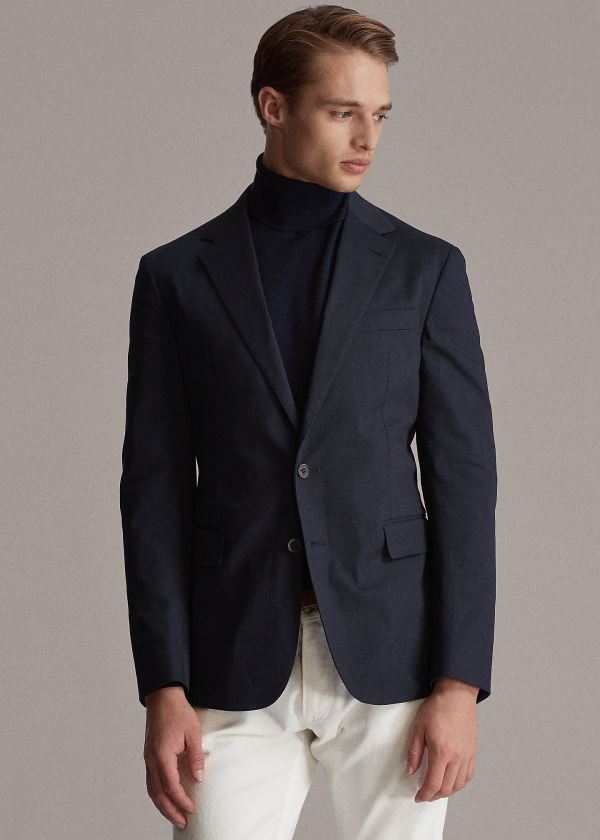 Men's Ralph Lauren Hadley Twill Suit Jacket | 728104BMP